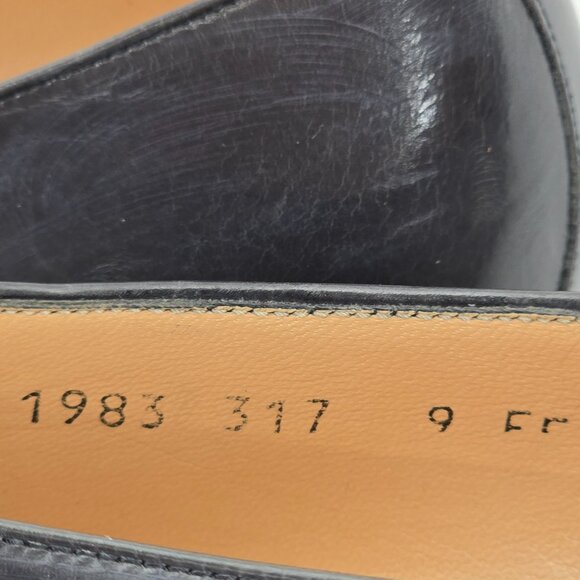 Vintage Salvatore Ferragamo Exotic Ostrich Leg Tassel Dress Loafer Men 9EE Italy
